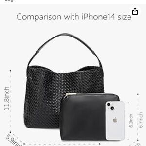 Woven Leather Tote Bag For Women Crossbody Shoulder Bag Large Hobo Handbags